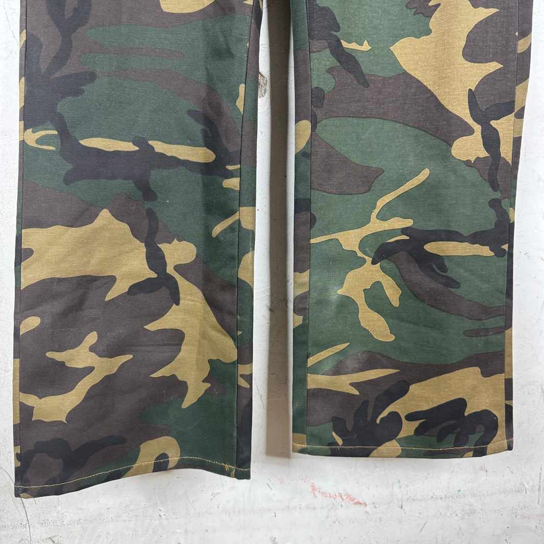 Endless Denim Camo Flared Pants