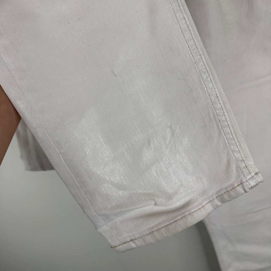 DRKSHDW White Waxed Detroit Jeans