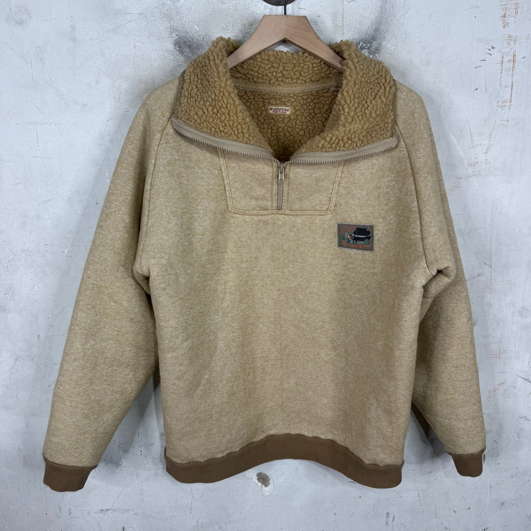 Kapital Beige Boa Fleece