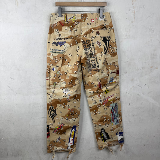 Vetements Desert Camo Sticker Cargo Pants