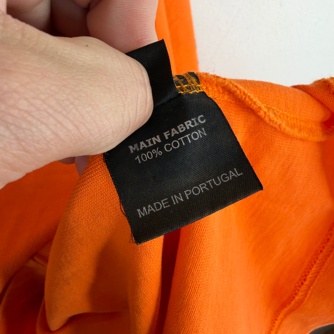 Vetements Orange Gothic Logo LS shirt