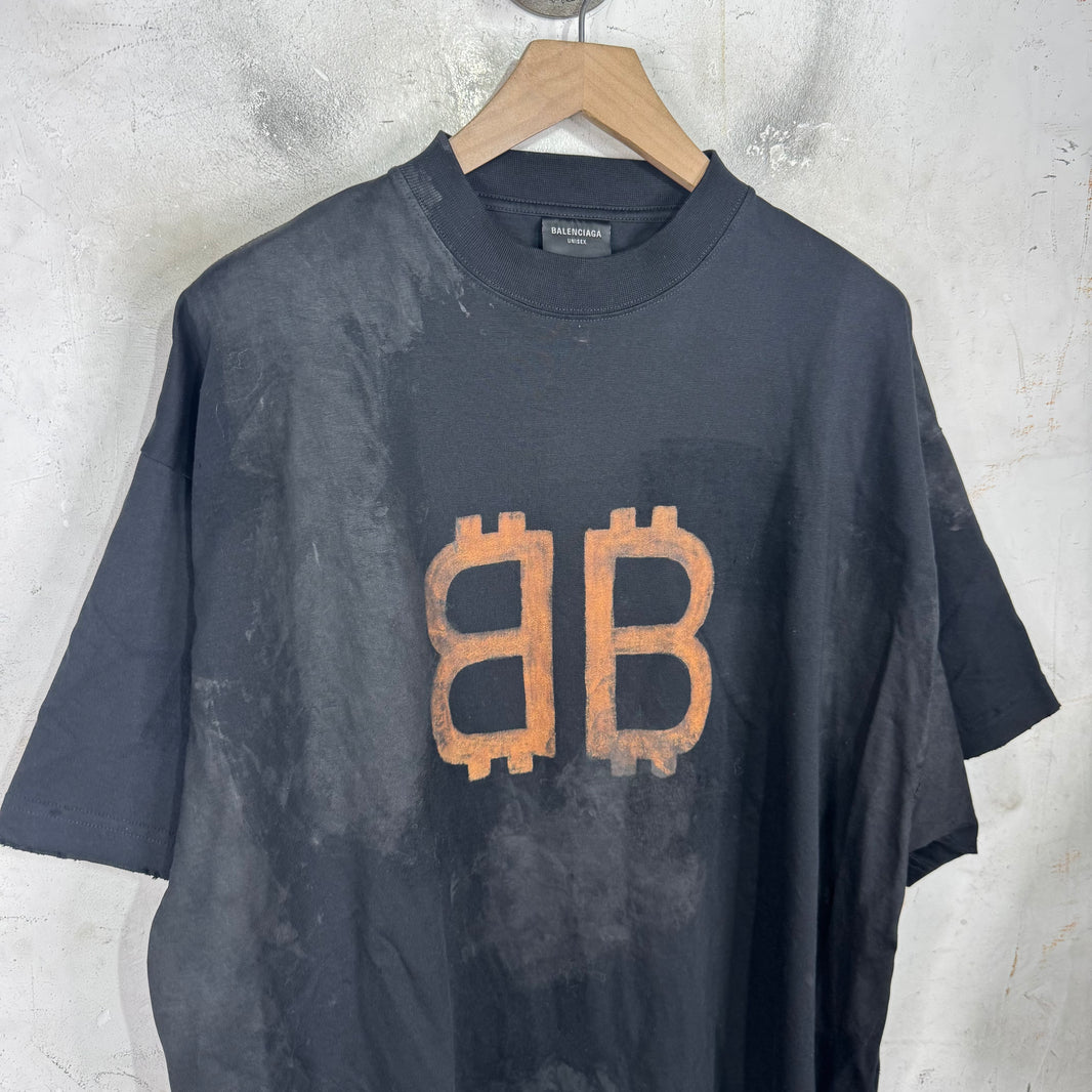 Balenciaga Crypto Mudded T-Shirt