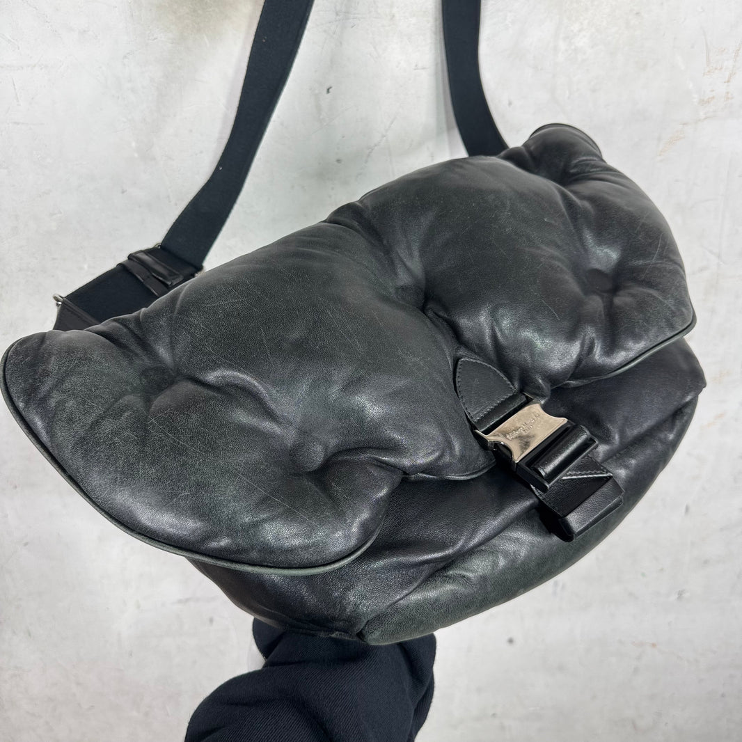 Margiela Leather Padded Glam Messenger Bag