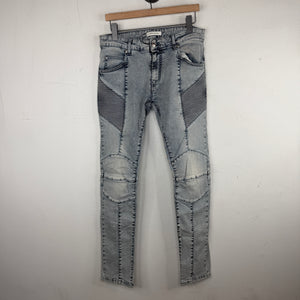 Pierre Balmain Kick Knee Skinny Moto Jeans
