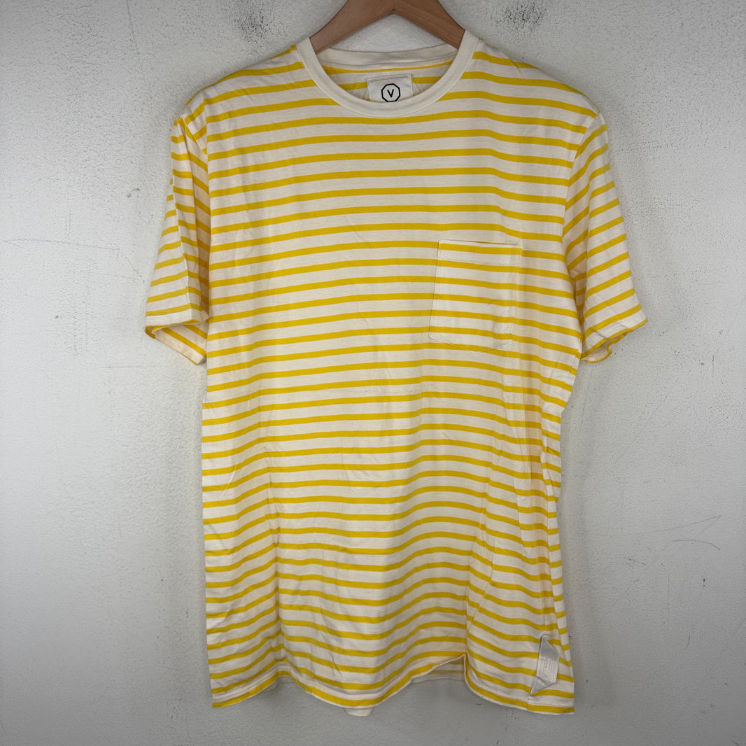 Visvim Yellow Striped Pocket T-Shirt