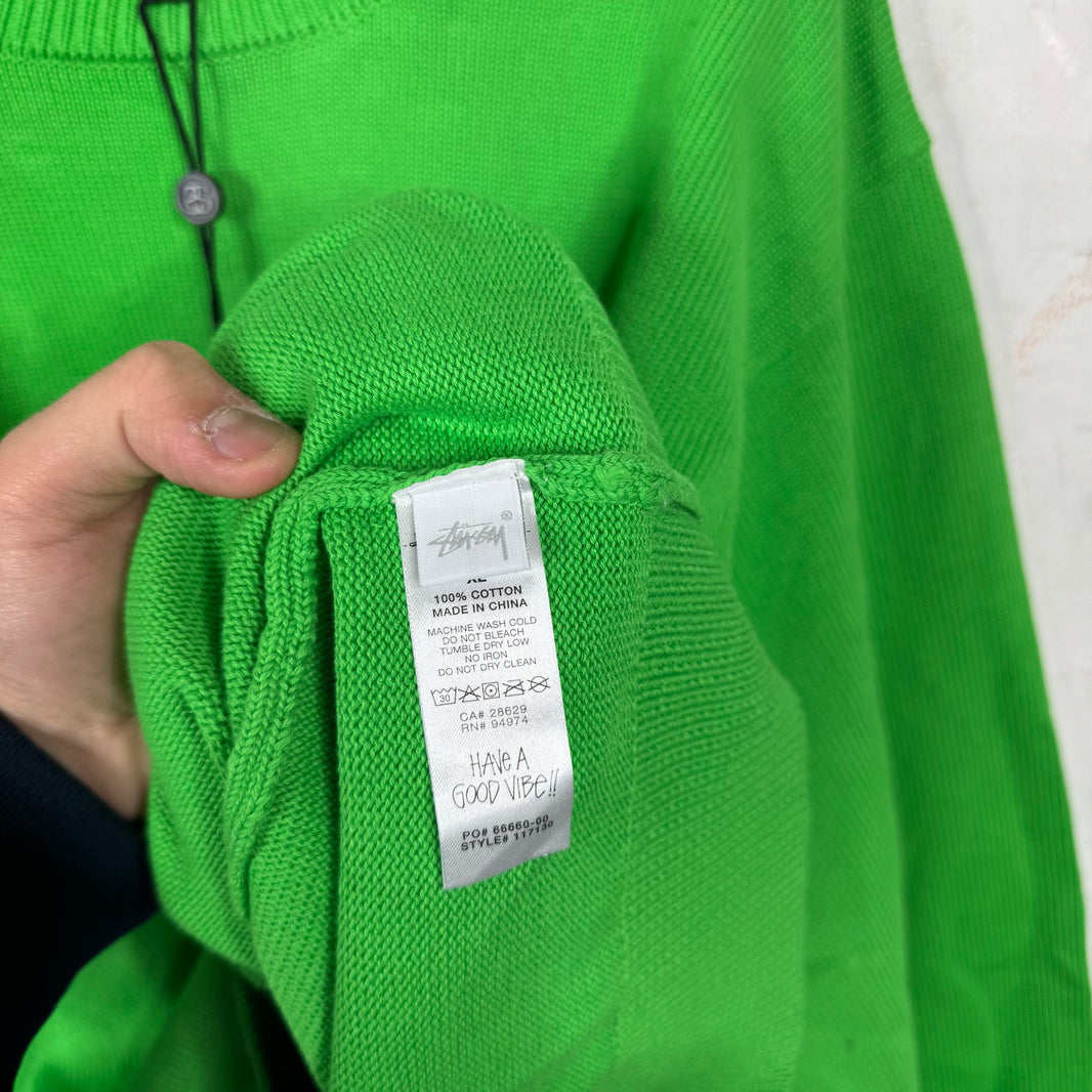 Stussy Green Crown Sweater