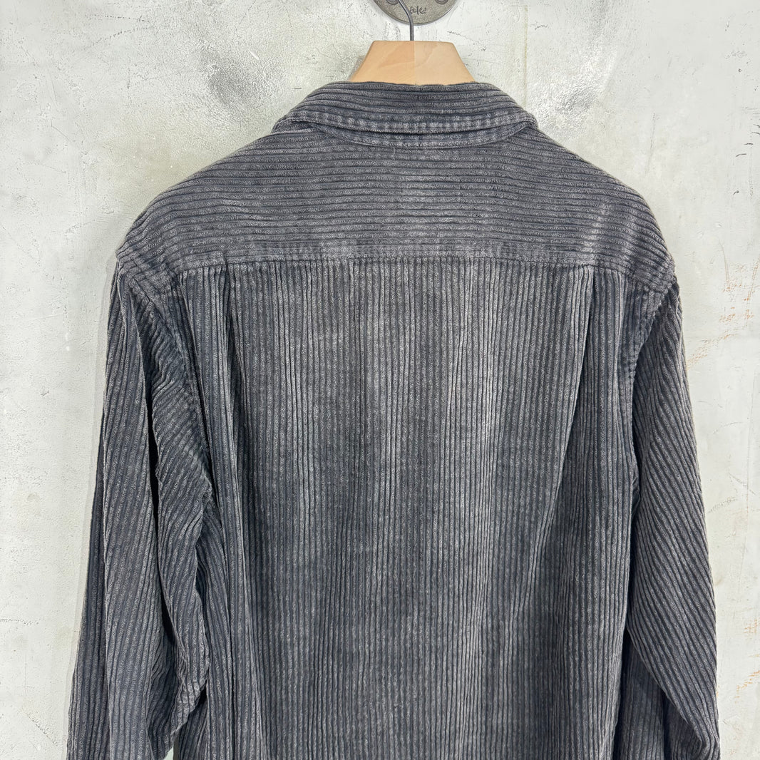Supreme Deep Corduroy Star Logo LS Shirt