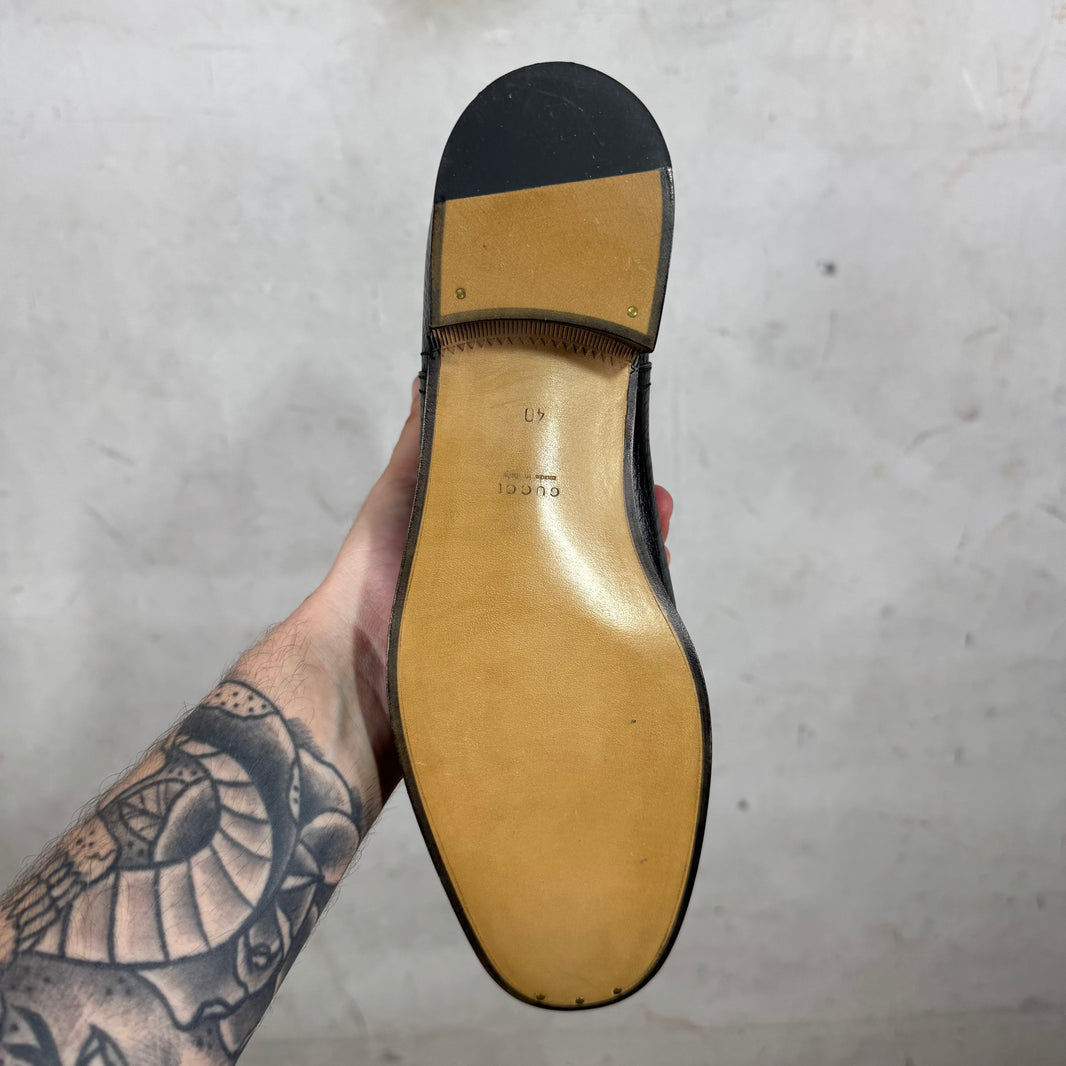 Gucci Double G Leather Studded Cowboy Boots