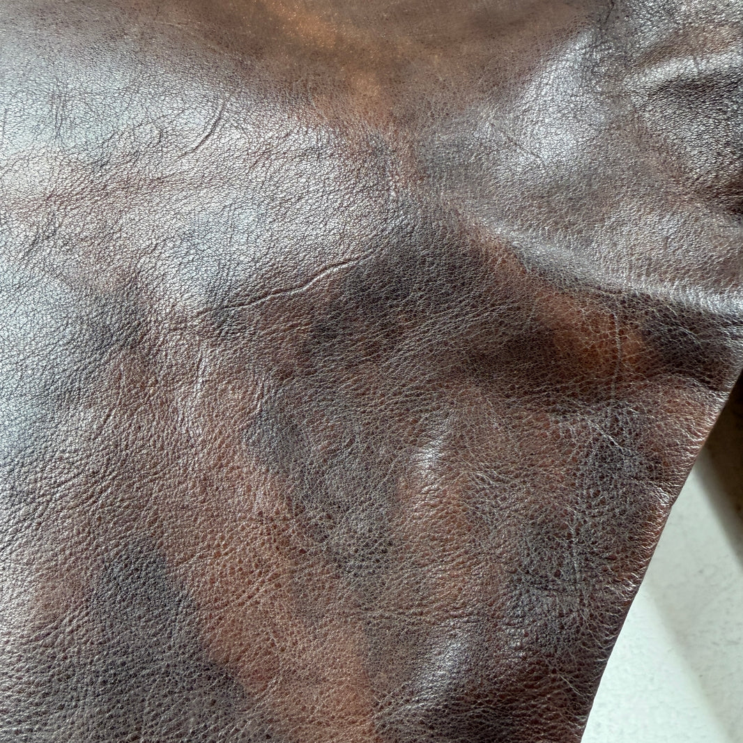 Balenciaga Brown Calf Leather Pants