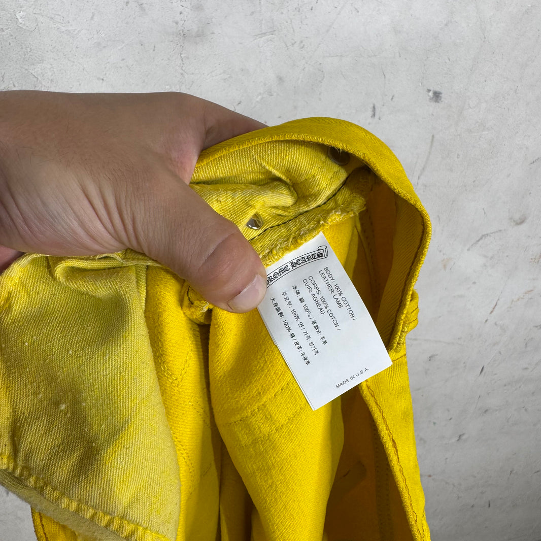Chrome Hearts x Levis Yellow Patch Jeans