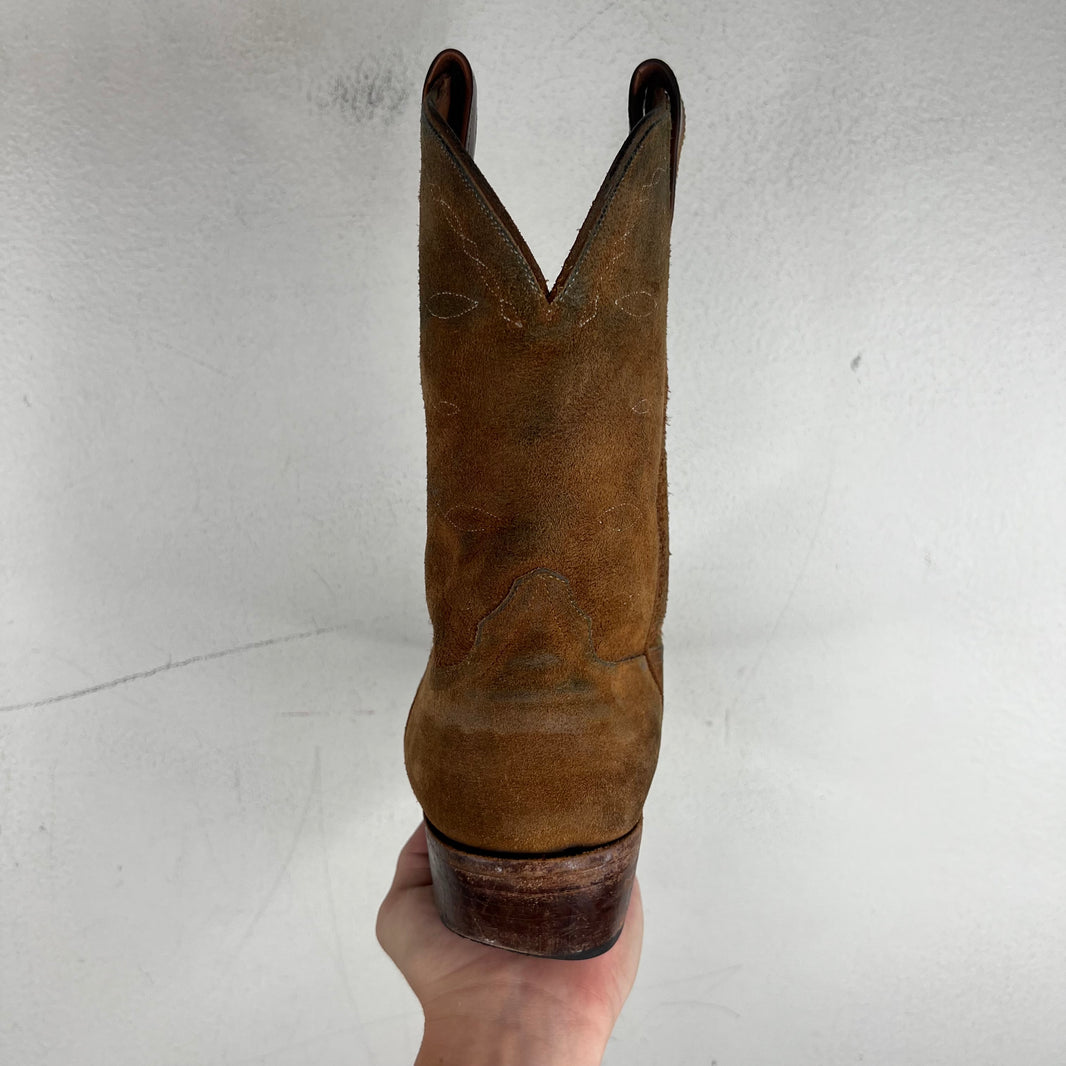 RRL Plainview Roughout Suede Logo Boots