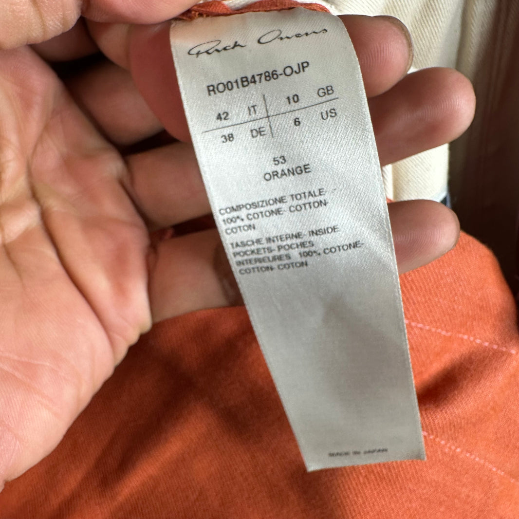 DRKSHDW Orange Denim Overshirt