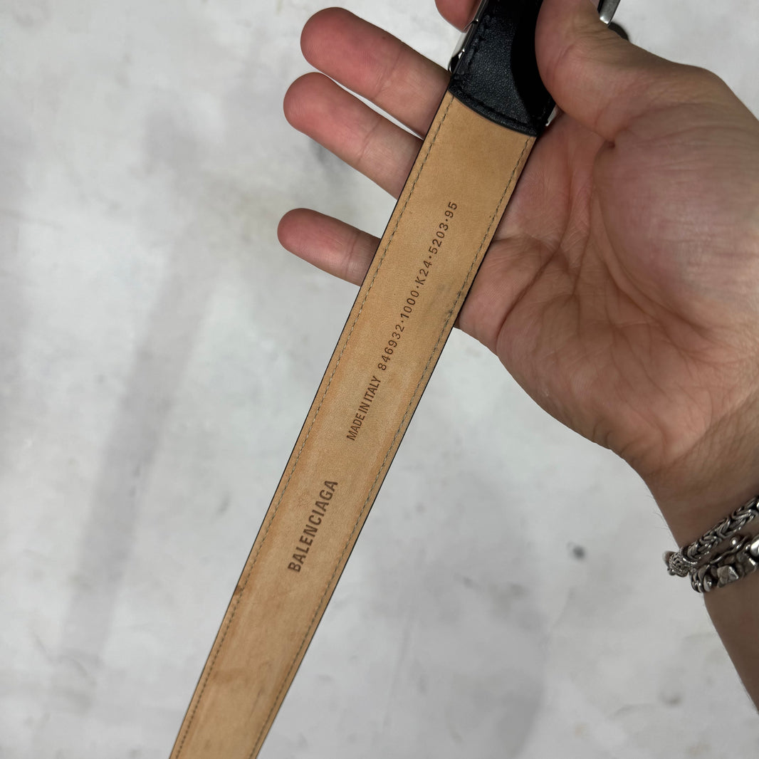 Balenciaga Black Editor Belt