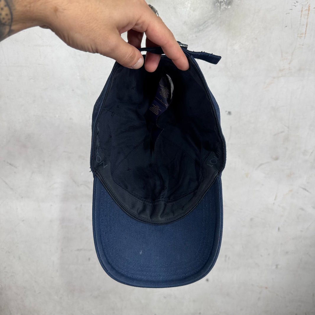 Louis Vuitton Navy Embroidered LV Hat