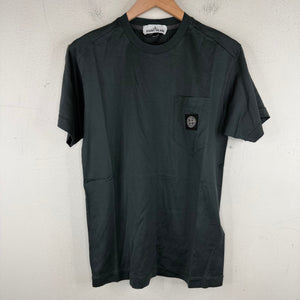 Stone Island Gray Pocket Logo T-Shirt
