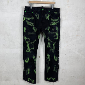 Endless Denim Black/Green Repaired Jeans