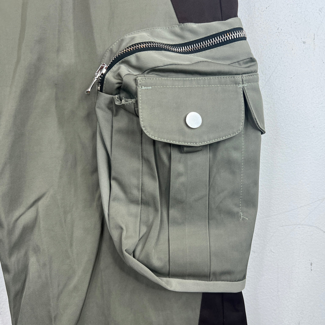 FFFPostalservice Two Tone V2.5 Flared Cargo Pants