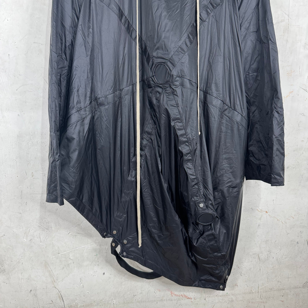 Rick Owens Babel Nylon Tent Hoodie