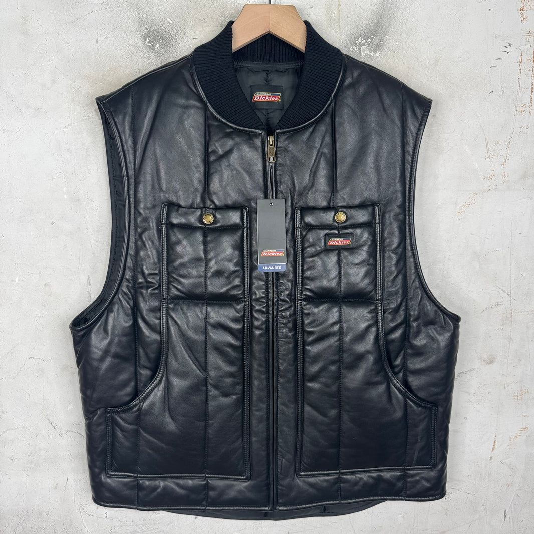 Supreme x Dickies Leather Padded Vest