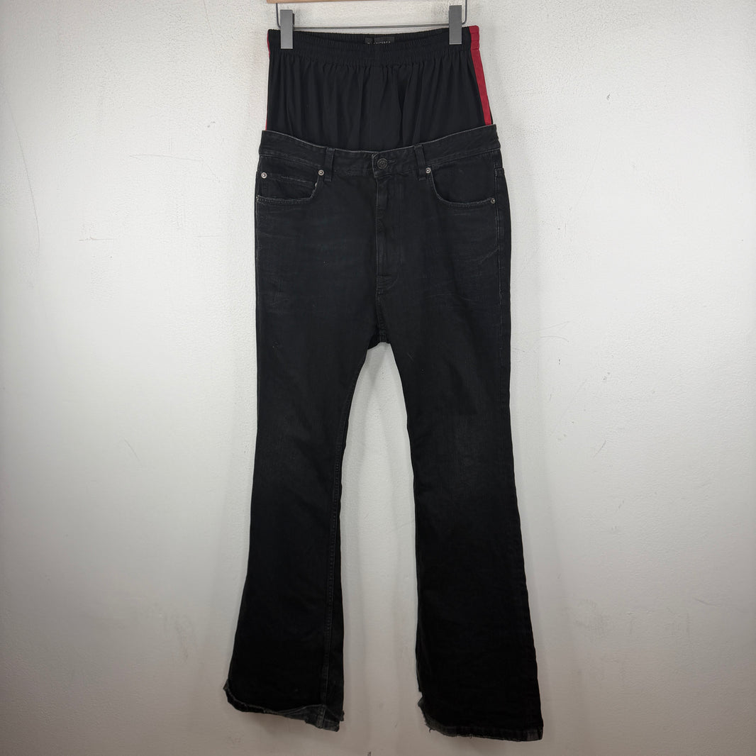 Balenciaga Double Layer Flared Jeans