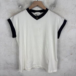 Versace Current Stretch Ringer T-Shirt