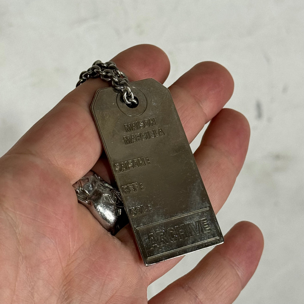 Margiela Pin Dog Tag Necklace