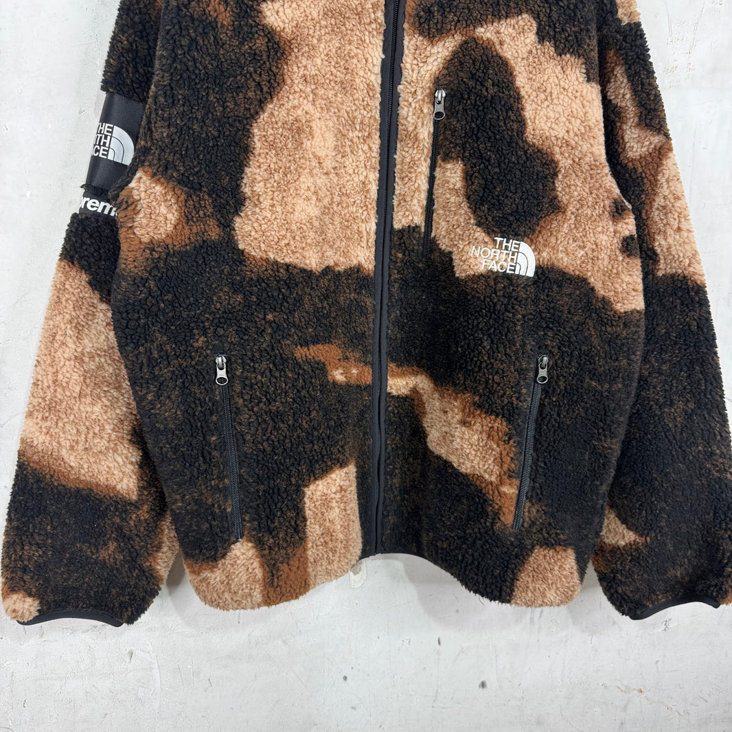 Supreme x TNF Bleached Fleece Jacket