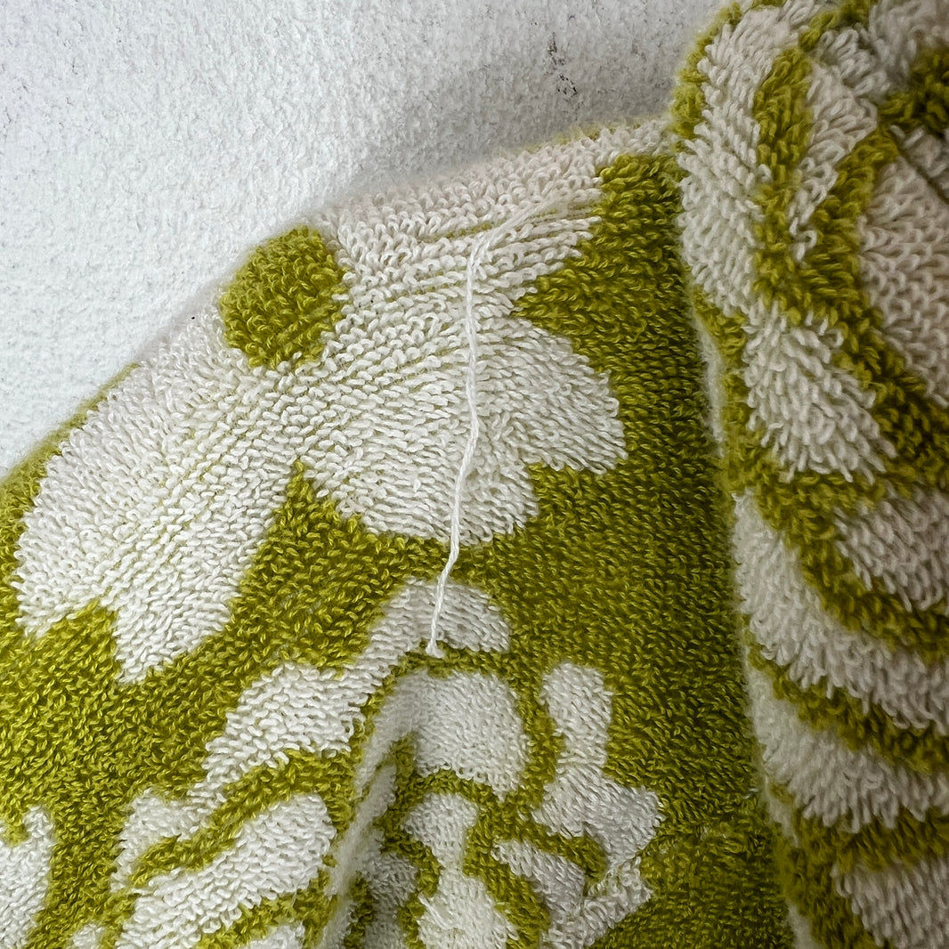 Prada Floral Green Terry Cloth Hoodie