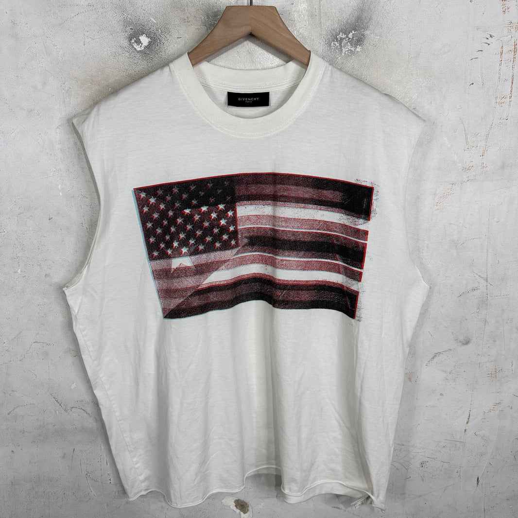 Givenchy Sleeveless Flag T-Shirt
