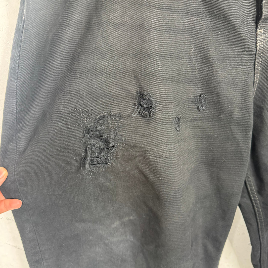 Balenciaga Distressed Black Baggy Jeans