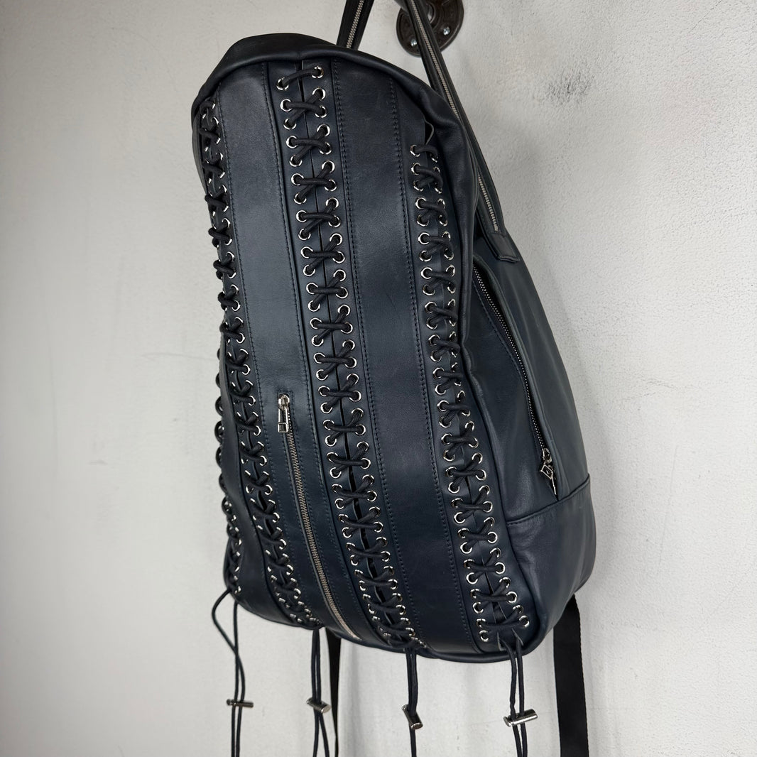 HBA 2014 Runway Lace Leather Backpack