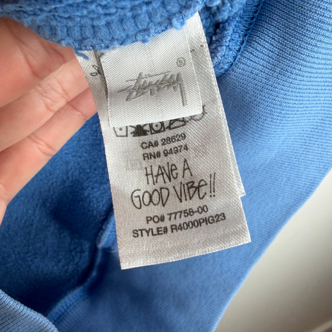Stussy Built Tough Blue Hoodie