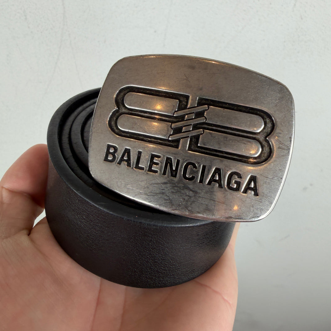 Balenciaga BB Plaque Buckle Belt