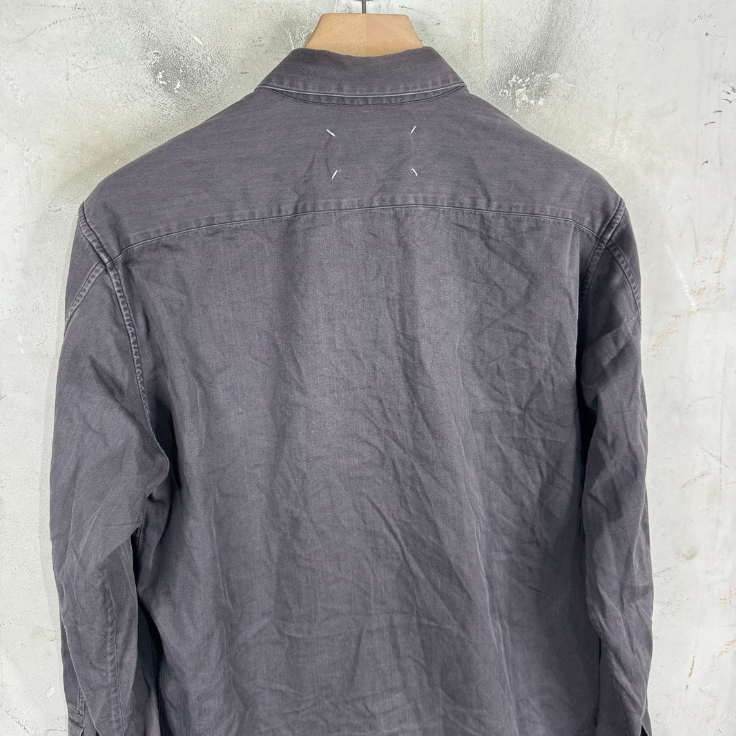 Margiela Faded Chore Snapped Button Shirt