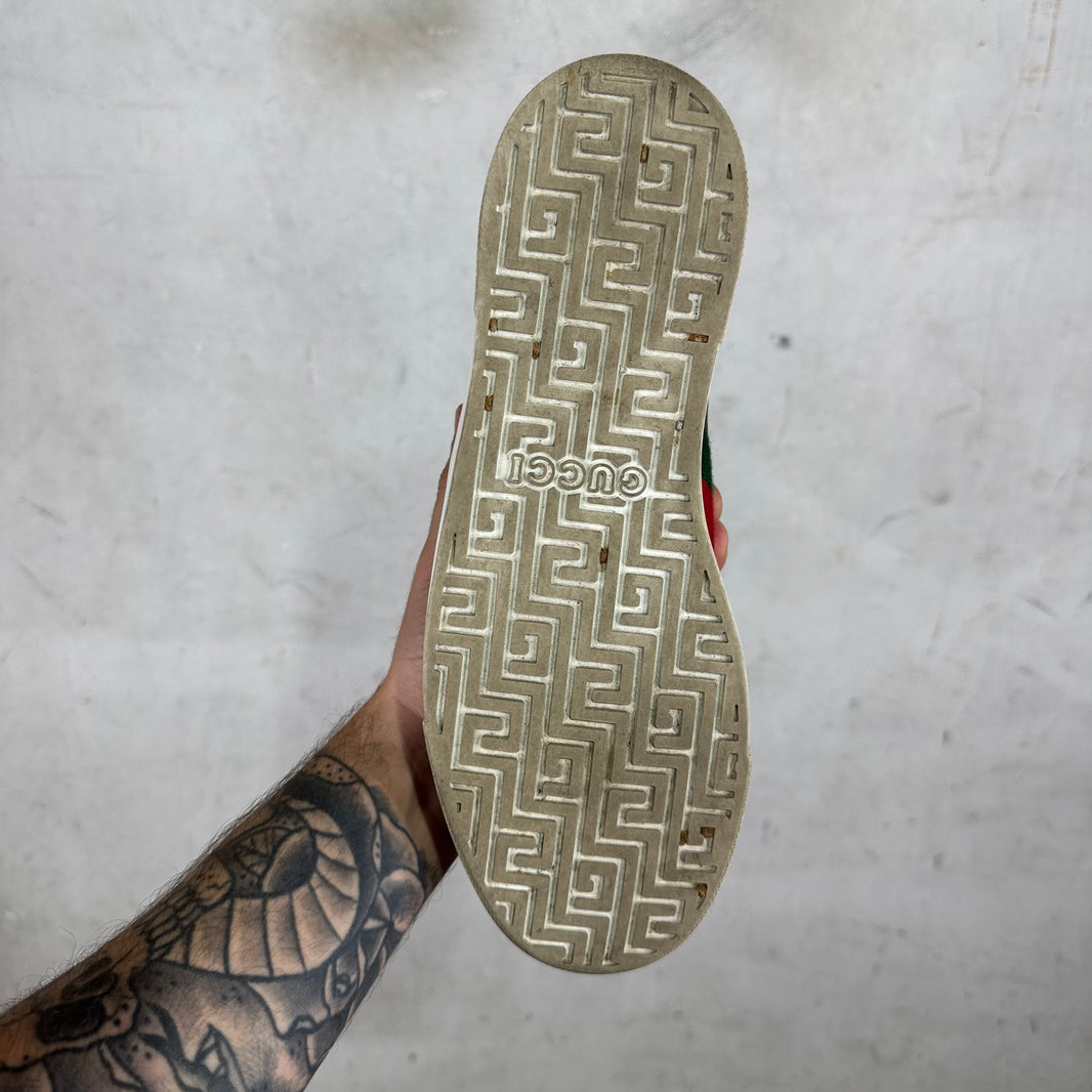 Gucci Olive Monogram Aces