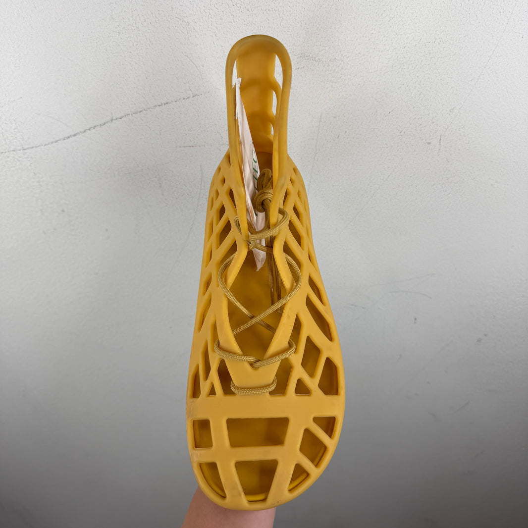 Bottega Veneta Yellow Atlas Sandals