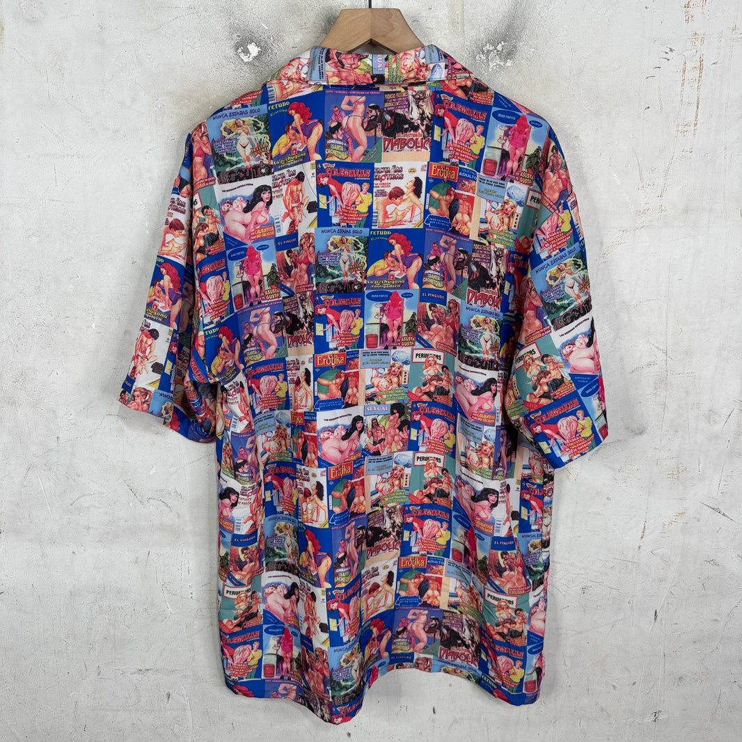 Vintage Adult Magazine Button Up