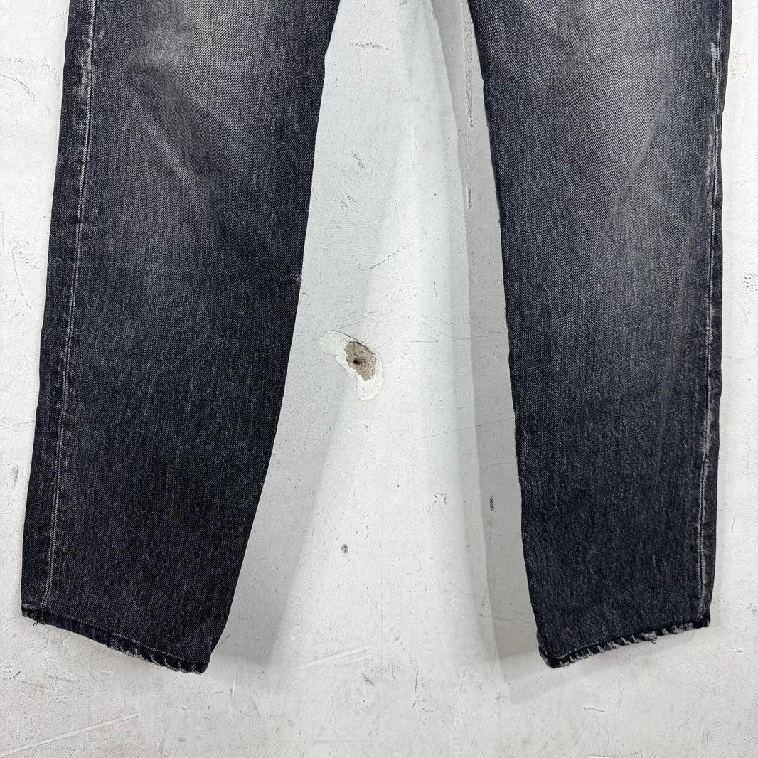 Saint Laurent Washed Black Patched D14 Jeans