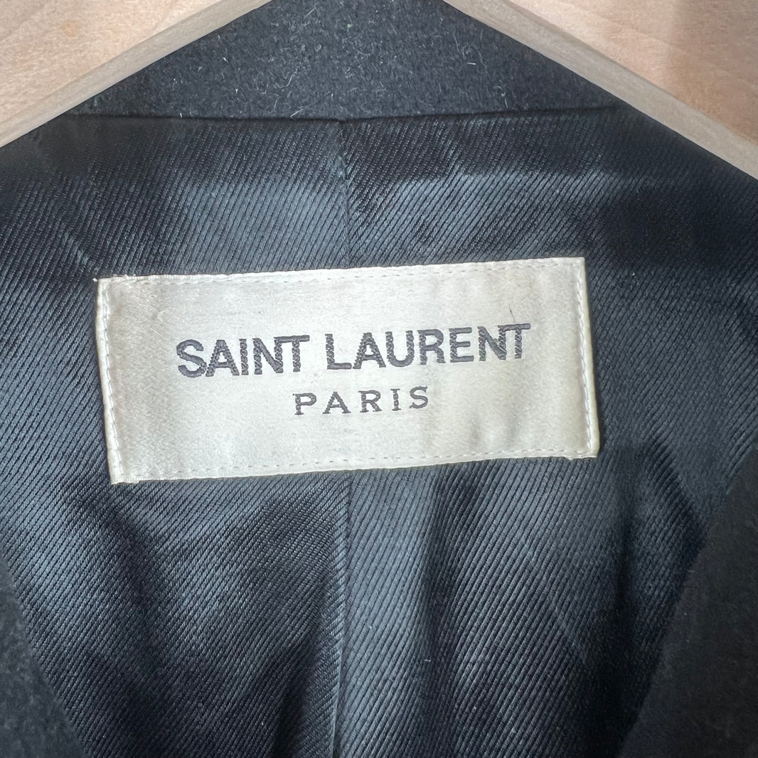 Saint Laurent Button Up Wool Coat