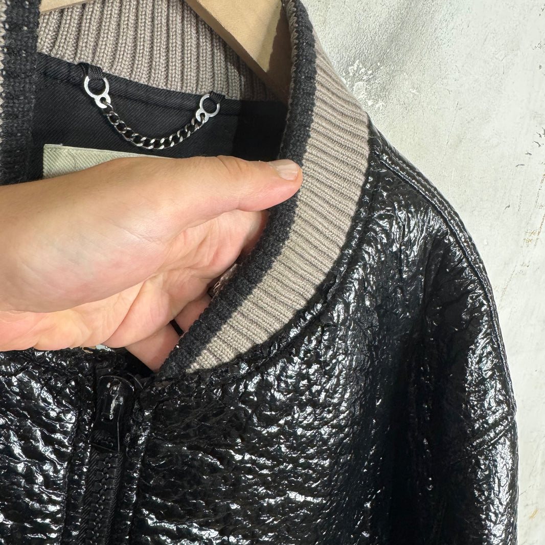 Dries Van Noten PVC Coated Back Zip Bomber