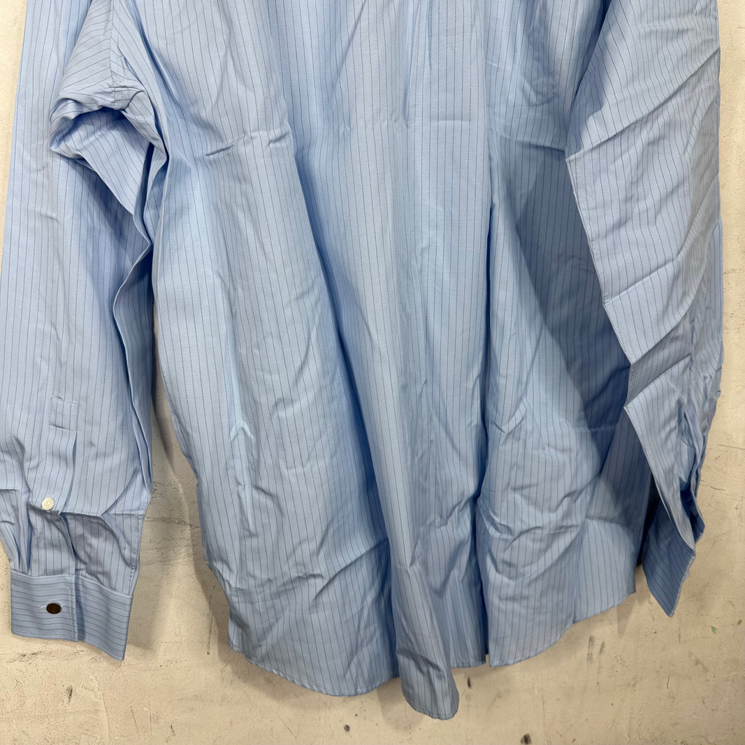 Hermes Blue Pinstriped Button Shirt