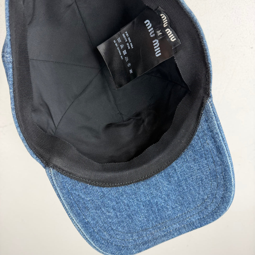 Miu Miu Denim Baseball Hat