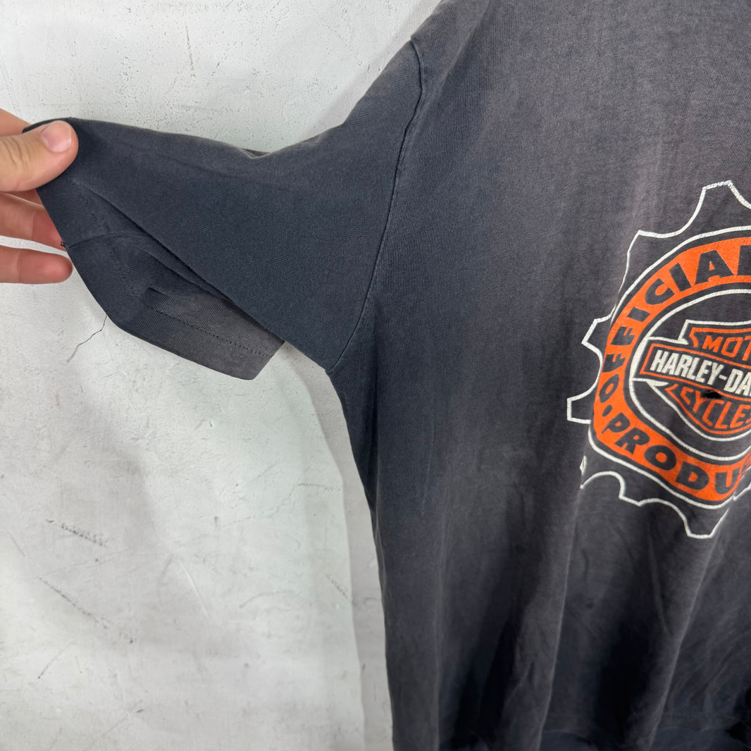 Vintage Harley Davidson Smoked Emblem T-Shirt