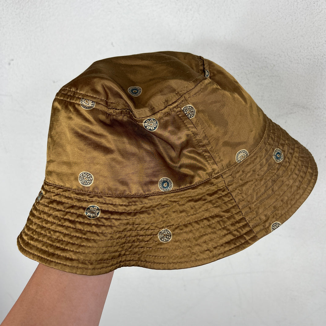Kapital Brown Nylon Printed Bucket Hat