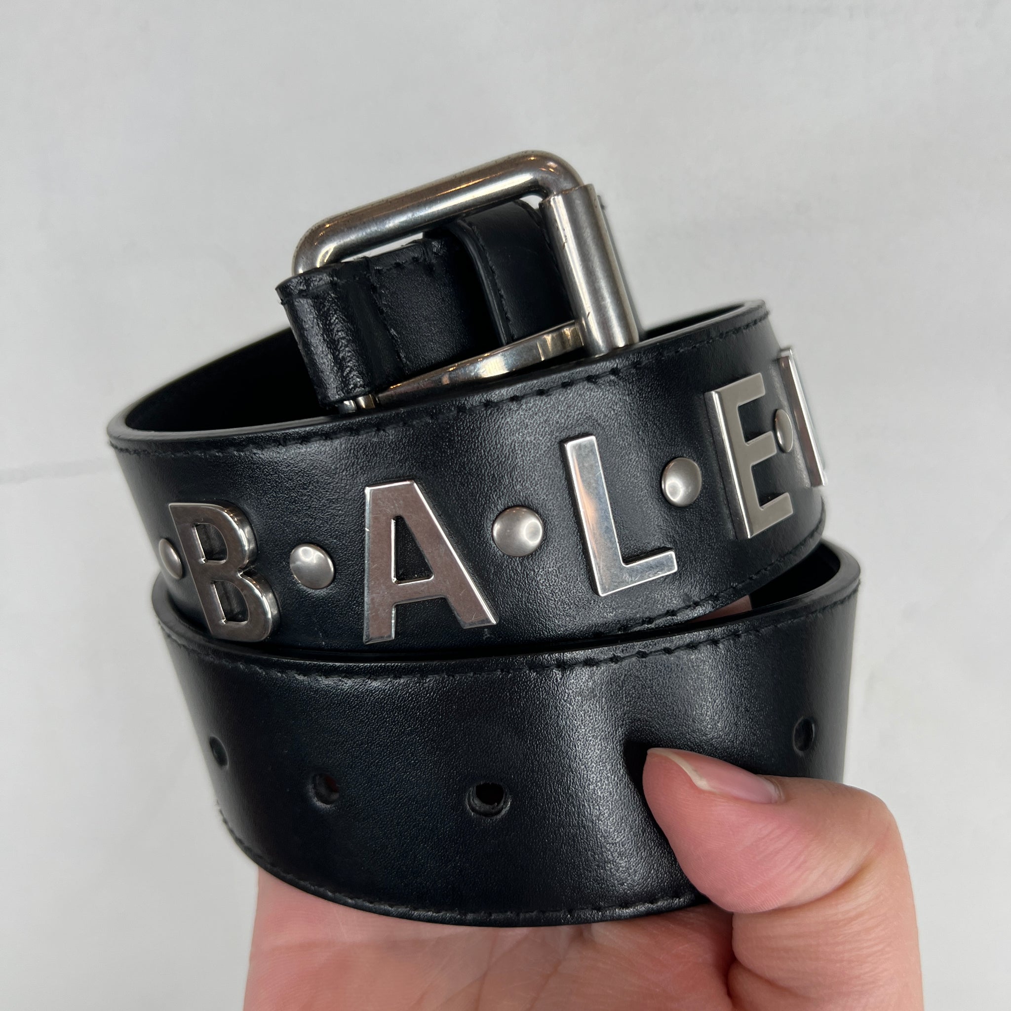 Balenciaga Metal Letter Belt