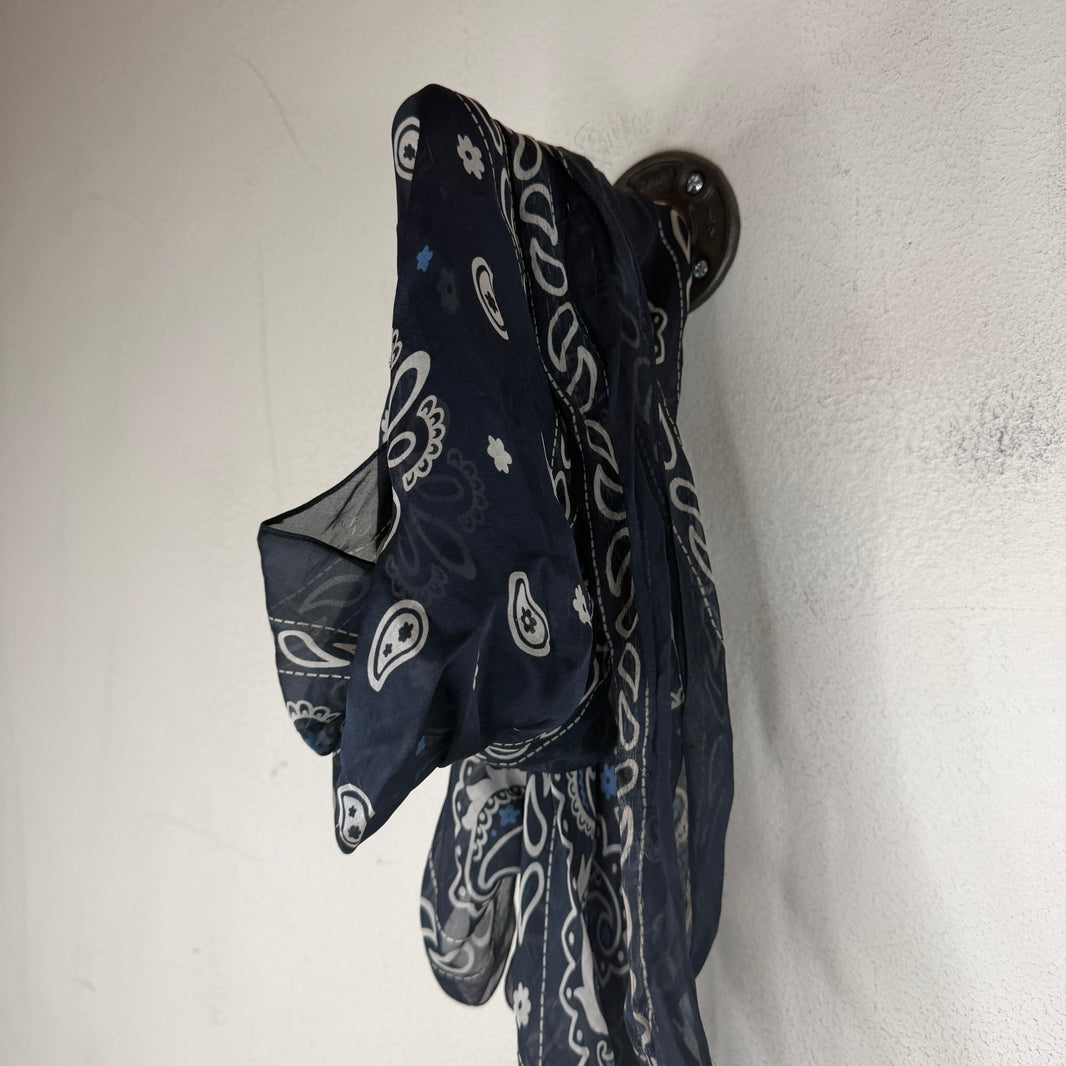 Acne Studios Diamond Shaped Navy Bandana