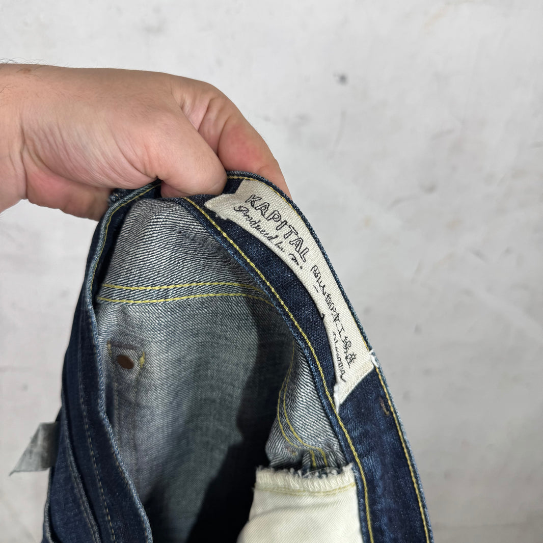 Kapital Dark Wash Broken In Jeans