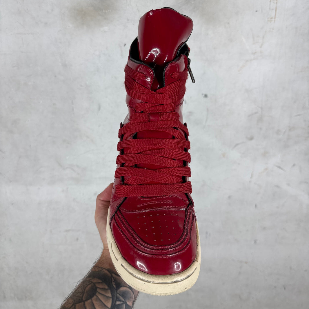 Diet Butcher High Patent Leather Basketball Sneakers