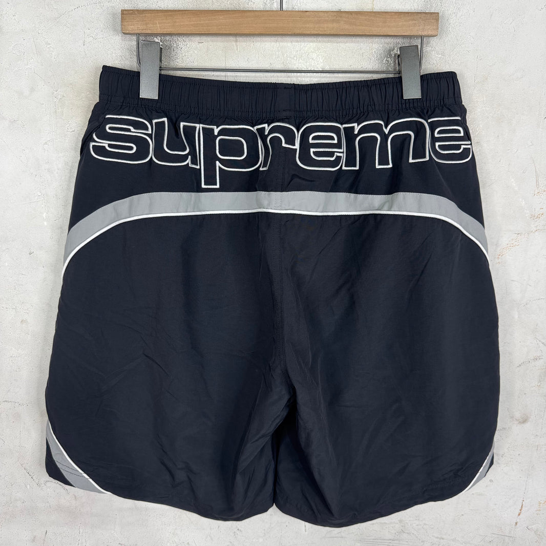 Supreme Black/Grey Swimming Trunks