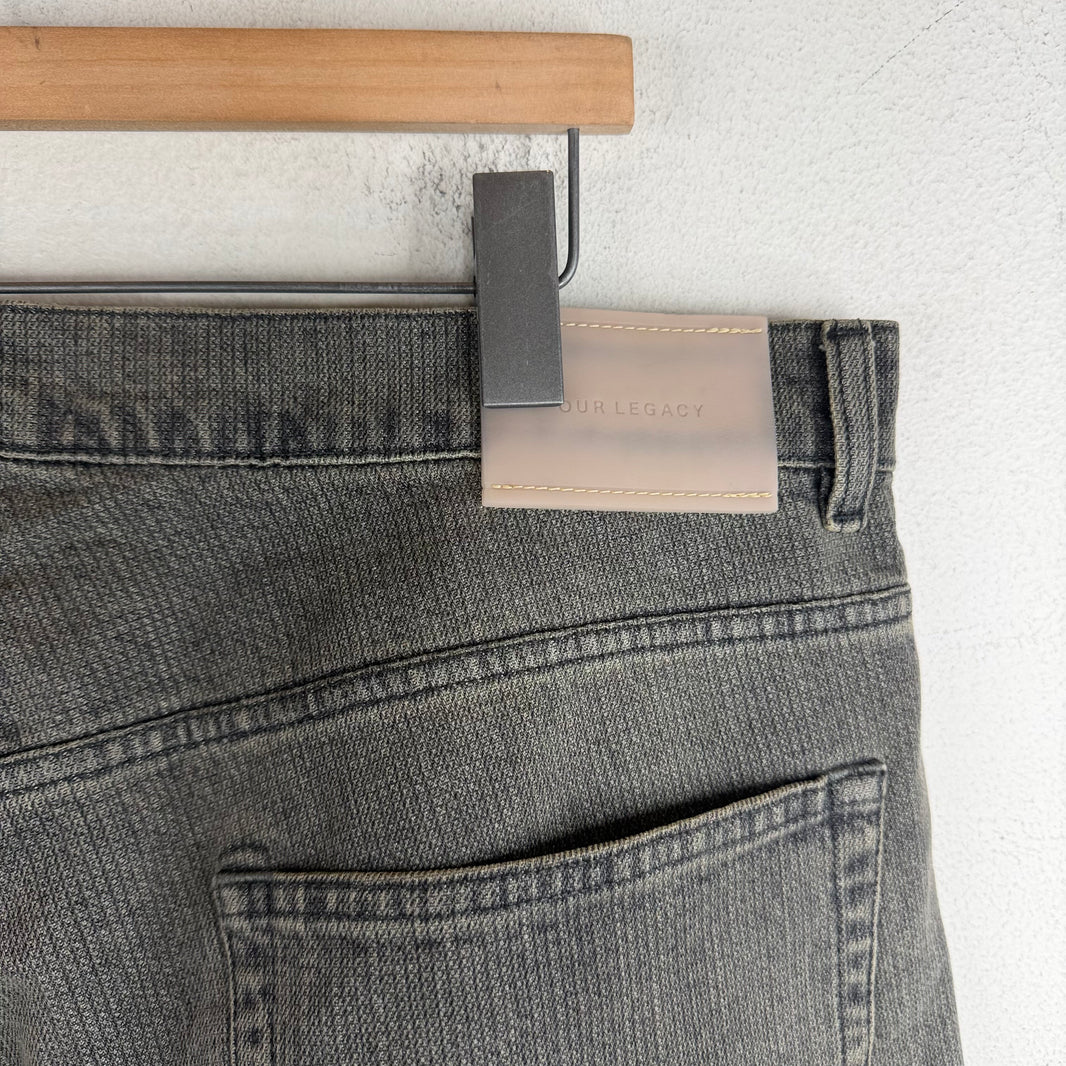 Our Legacy Gray Lined Third Cut Jeans
